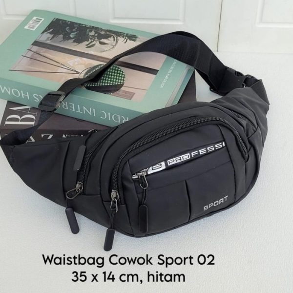 Tas korean stile tas pinggang multifungsi tas pinggang pria dan wanita bisa diperluas tali bisa di atur Waistbag - Hijau