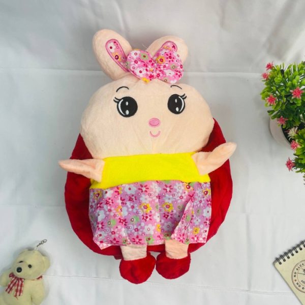 Tas Boneka domba Duduk Bisa Lepas Pasang Ransel PAUD TK KARAKTER BONEKA LUCU BAGUS GEMOY GEMES Unik Grosir Tasboneka Trendy Favoritmu Charm Fungsional Kuromis Secret Boneka yang Memikat Edisi Spesial Kuromy Tas Unik Fashion - Pink