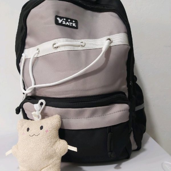 Tas Ransel Korea Tas Kuliah Ala Korea Tas Backpack Wanita Tas Impor Perempuan Tas Kuliahan Aesthetic #TSR0021 - Coklat